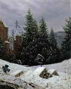 Carl Gustav Carus Cemetery on Mount Oybin USA oil painting artist